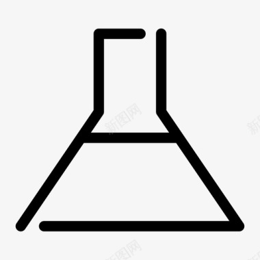 化学刺激性锥形烧瓶化学品烧瓶架图标图标