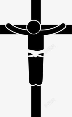 基督教会耶稣基督基督徒钉十字架图标高清图片