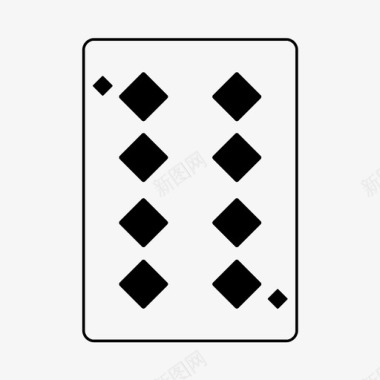 八颗钻石纸牌游戏图标图标