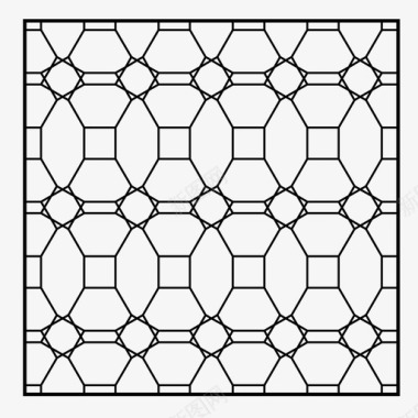铁板纹理图案阿拉伯瓷砖图标图标