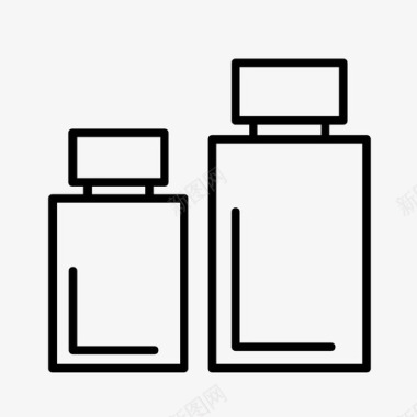 产品实物香水香水须后水美容产品图标图标