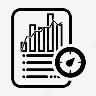 报告矢量图速度统计报告代数文件图标图标