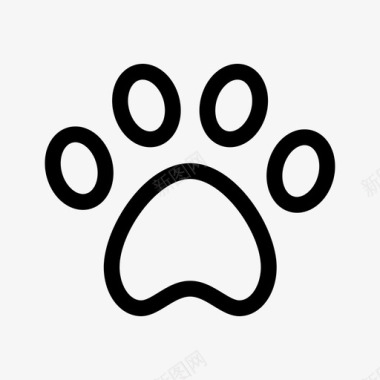 动物爪子猫狗图标图标