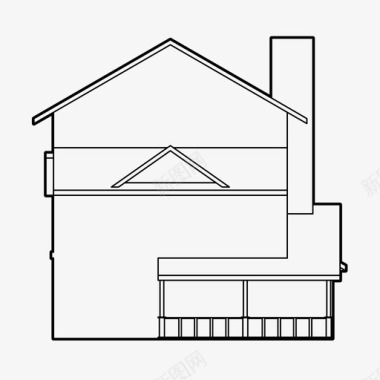 房屋桥房子建筑家庭住宅图标图标