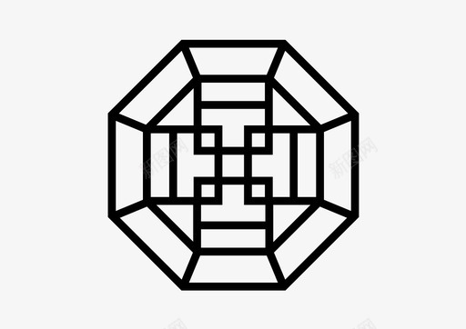 传统龙图案图案几何图案韩国图标图标