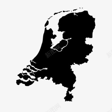 荷兰地图国家欧洲图标图标