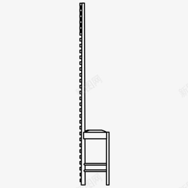 山寨椅山屋椅建筑图标图标
