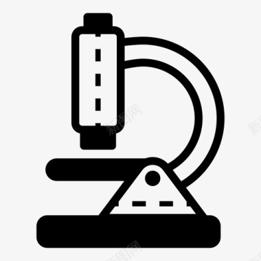 显微镜免抠素材显微镜生物学教育图标图标