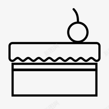 派乐蛋糕生日庆祝图标图标