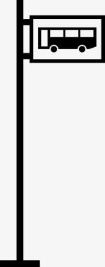 车站的图标公共汽车站车站高峰时间图标图标