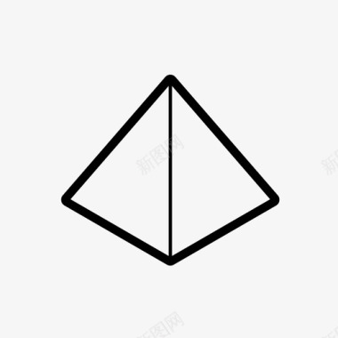 金字塔图形几何体图标图标