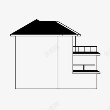 医生家庭房子建筑家庭住宅图标图标