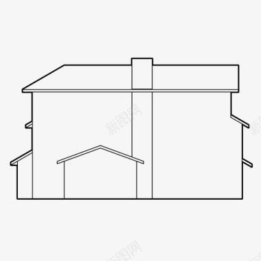 矢量房子建筑素材房子建筑家庭住宅图标图标