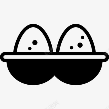 鸡蛋容器烘焙食品图标图标