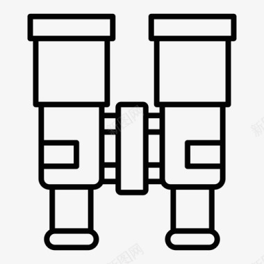 F1标志双筒望远镜发现森林图标图标