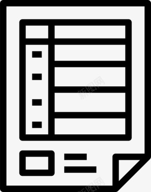 发票纸业务文件图标图标