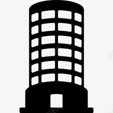 圆柱形建筑塔建筑物建筑物3图标图标