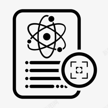 矢量截图科学文献截图笔记论文图标图标