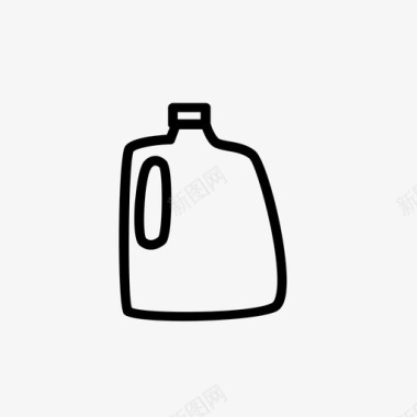 牛奶罐垃圾塑料图标图标
