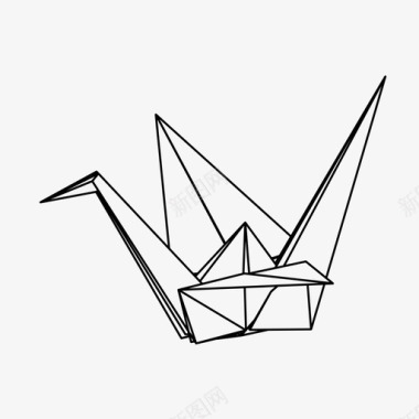 燕子折纸折纸鹤儿童工艺品图标图标