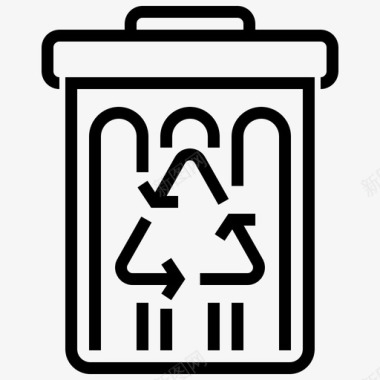 回收箱商业文件图标图标