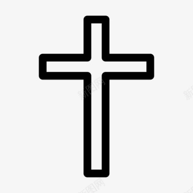 十字准星十字架基督的象征复活节图标图标