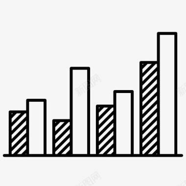 绿色信息图表分析比较图表图标图标