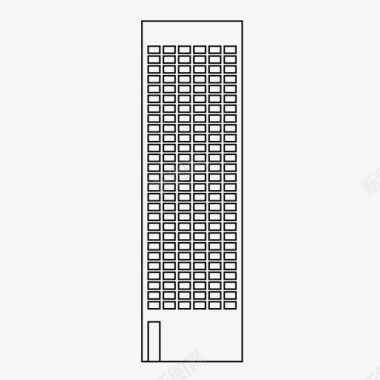 仰视的建筑大楼办公楼建筑公司大楼图标图标