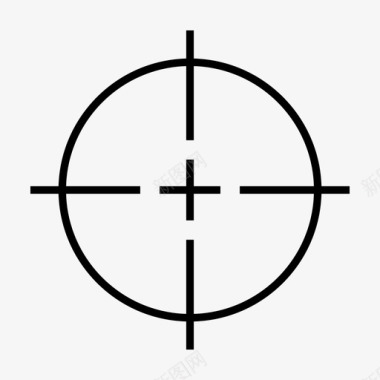 十字线瞄准狙击手图标图标