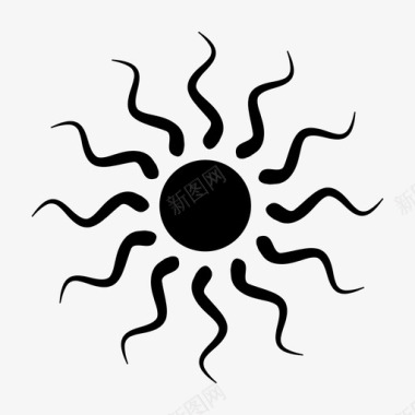 天气气象太阳夏天阳光图标图标