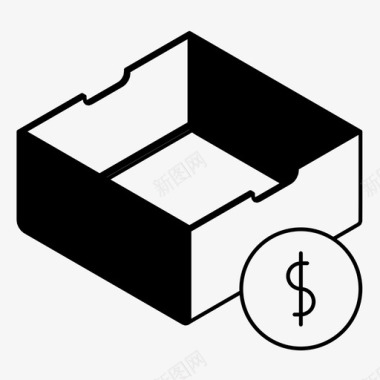 订单待付款玩具盒结帐送货图标图标