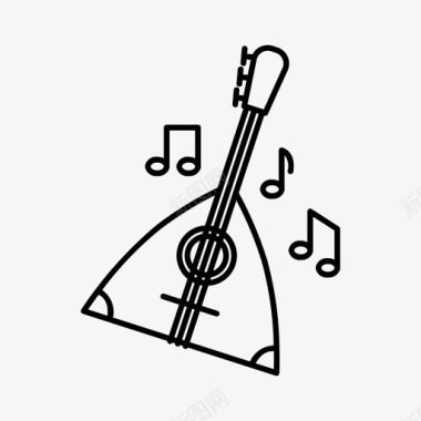 巴拉莱卡民族乐器图标图标