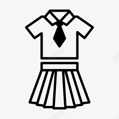 书房矢量素材制服衣服女孩图标图标