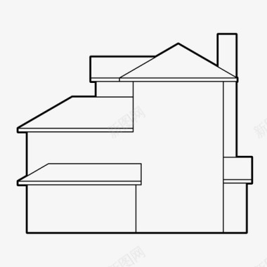 房屋桥房子建筑家庭住宅图标图标