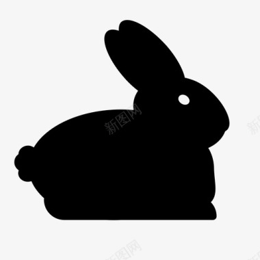 复活节兔子宠物兔子图标图标