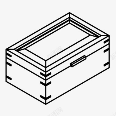 珠宝盒箱子保险箱图标图标