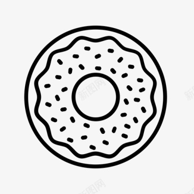 甜甜圈甜甜圈生日食物图标图标