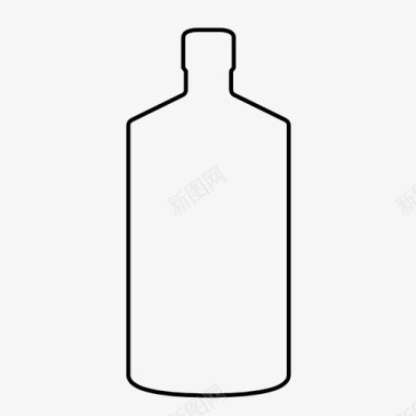 利口酒瓶饮料杜松子酒图标图标