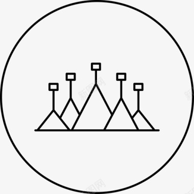 矢量公司标识图表分析公司图标图标