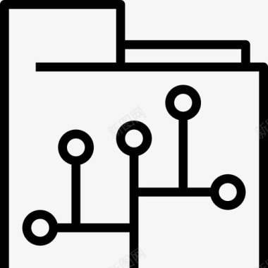 链接文件夹文件和数据数据库文件夹图标图标