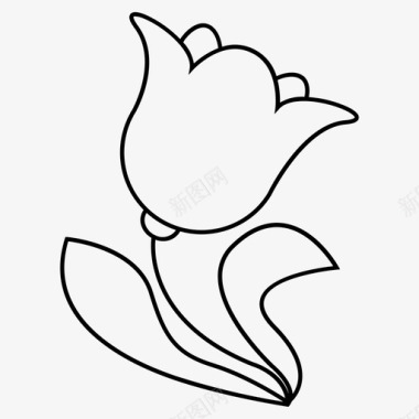 郁金香鲜花花园图标图标