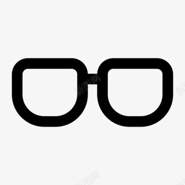 眼镜配件和衣服图标图标