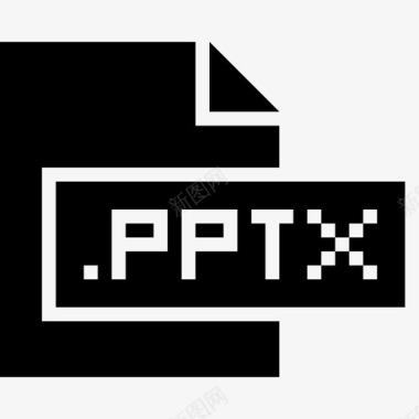 pptx文件格式pptx扩展名文件图标图标