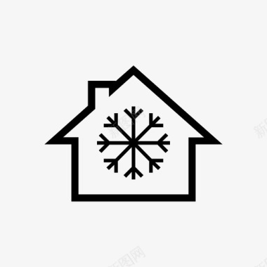 家用空调冷凉图标图标