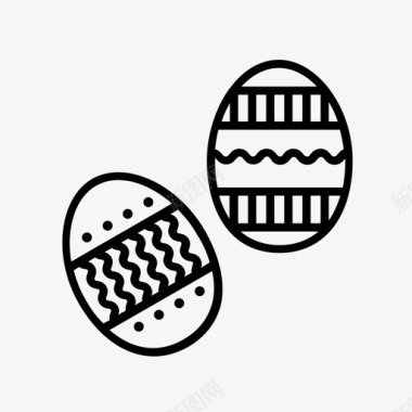 复活节彩蛋巧克力复活节彩蛋寻宝图标图标