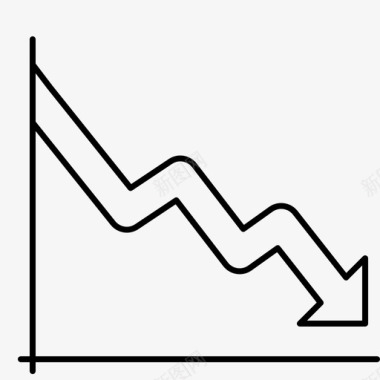 矢量PPT信息图表失败分析减少图标图标