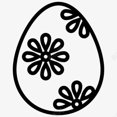 复活节彩蛋四月节日图标图标