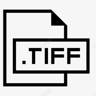 tiff文件扩展名格式图标图标