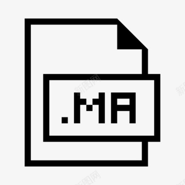 ma文件扩展名格式图标图标