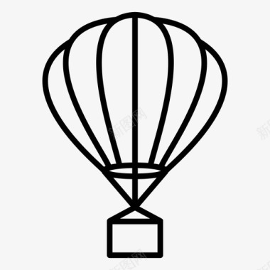 气球气球航空假日图标图标